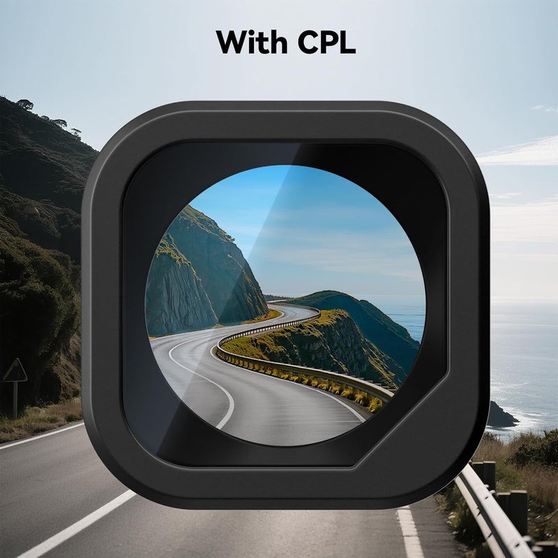 REDTIGER F17 Circular Polarizing Lens, CPL Filter for Dash Cam, Lens Protection for F17, Effect Filters Support F17, Reduce Glare & Reflection(Not Compatible with F7N/F17 Elite/F17 PLUS/F9/F4) - Image 4